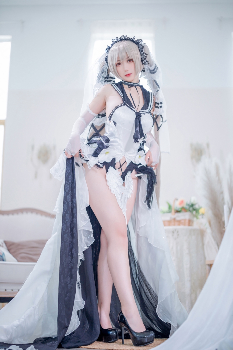 樱落酱w#碧蓝航线 可畏 礼服【20P-208MB】cos照片