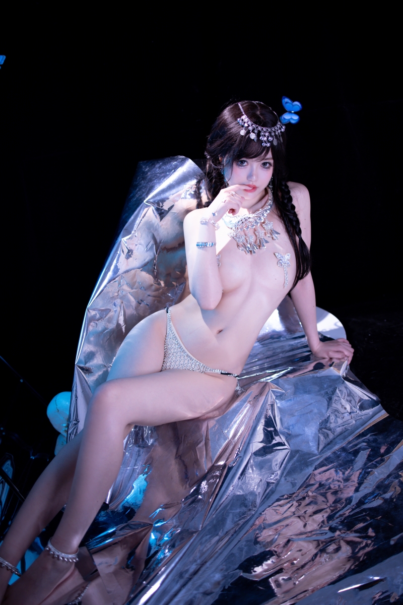 星黛鹿鹿#千反田鹿子 苗疆蓝蝶【52P-710MB】图片作品分享
