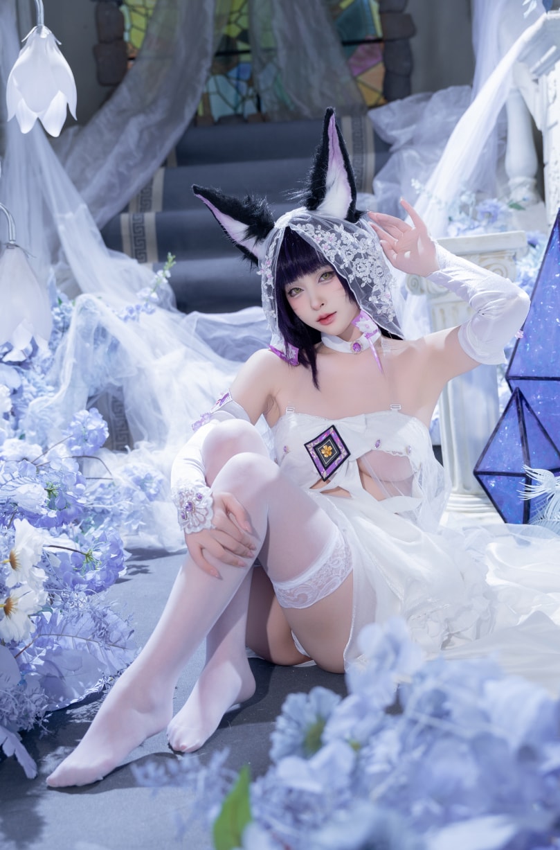 清水由乃#碧蓝航线 武藏 紫藤花微博照片