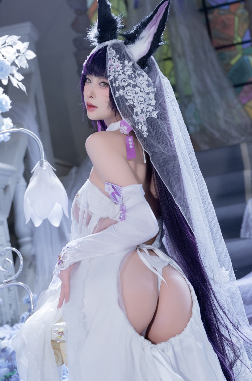 清水由乃#碧蓝航线 武藏 紫藤花微博照片