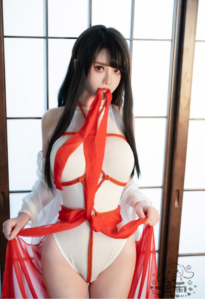 一色雨#捆绑巫女美丽的女生图片