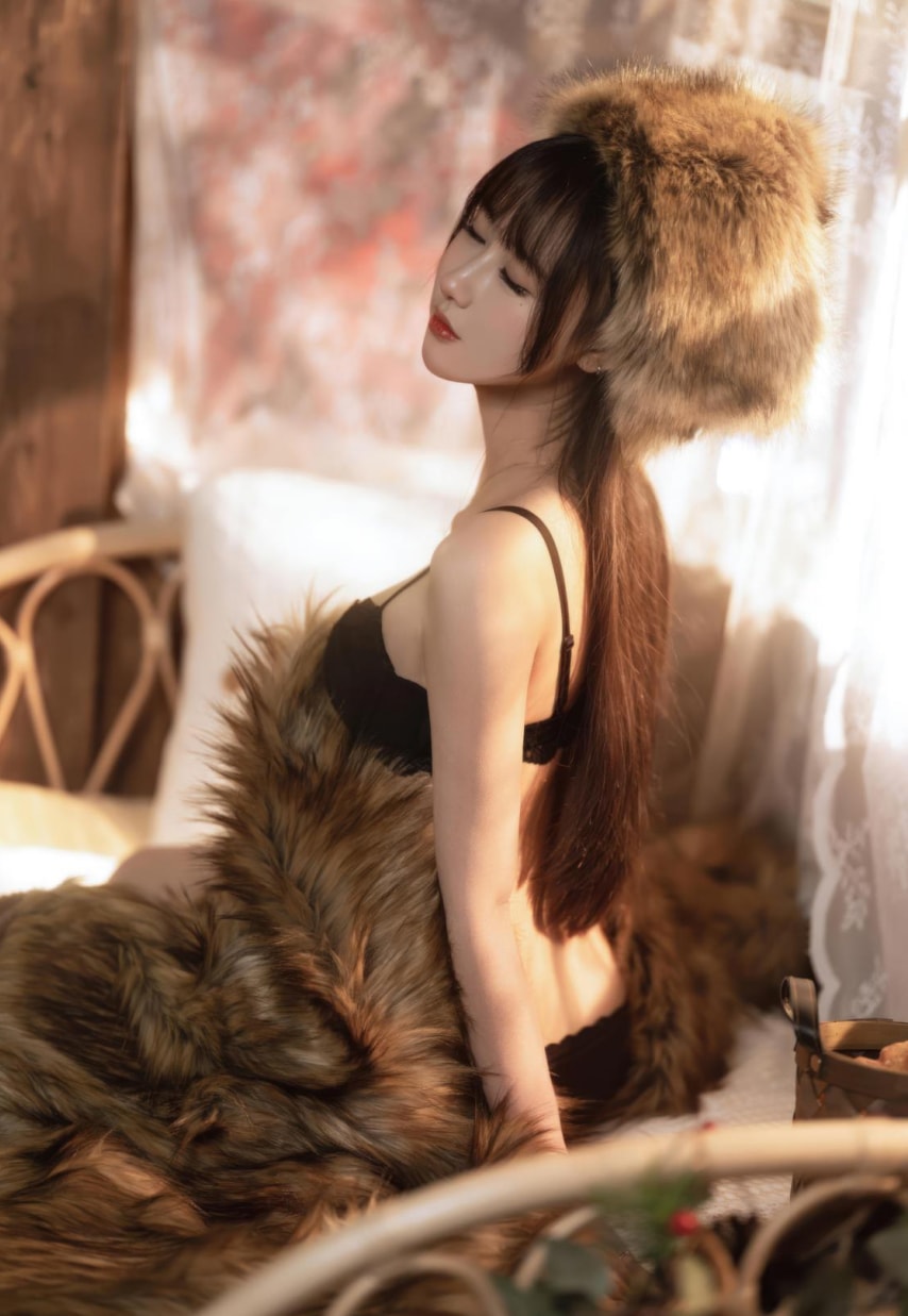 羽生三未 –#冬之恋歌美丽的女生cos图片