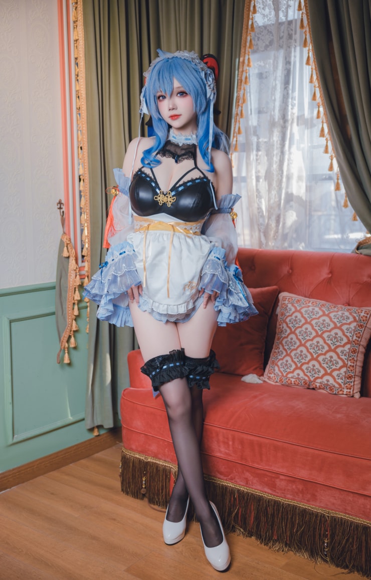 雪晴Astra#原神 甘雨 女仆未删减图片作品 雪晴Astra#原神 甘雨 女仆未删减图片作品