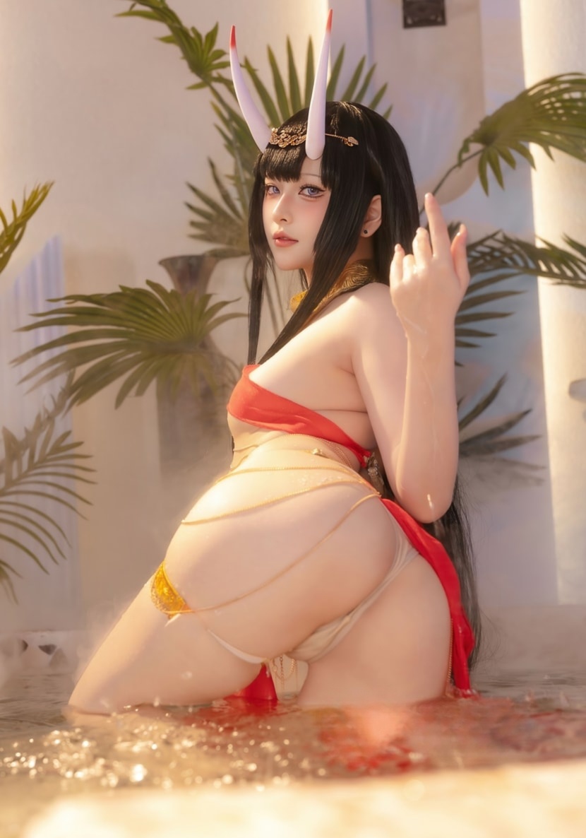 屿鱼#碧蓝航线 能代 赤纱浴影图片大全高清