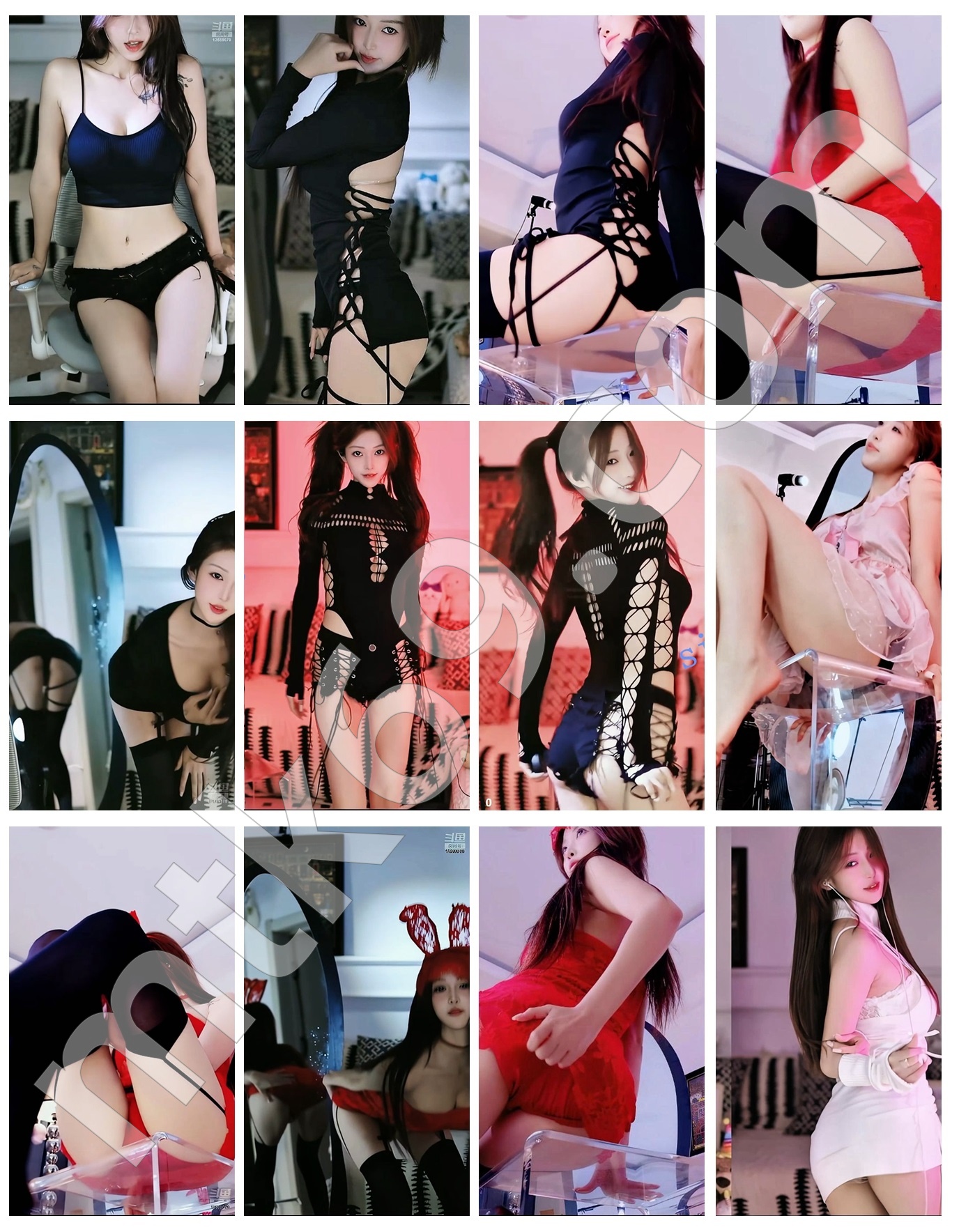 斗鱼丨呆谜兔 斗鱼新晋人气主播擦边骚舞精选 [17V/1.9GB]-跳舞资源