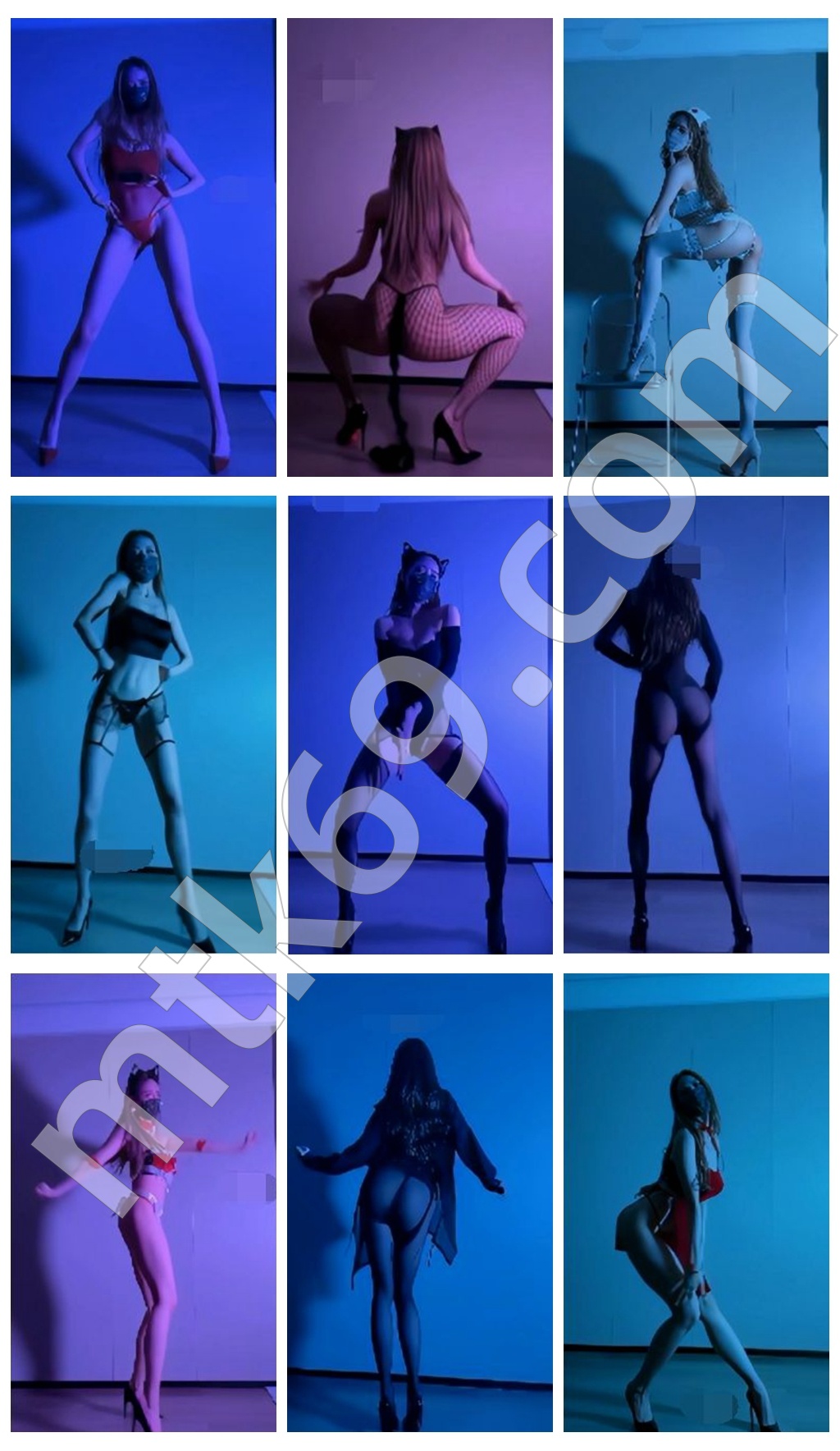 抖音丨爱跳舞的小野猫 大尺度节奏骚舞 [55V/906MB]-主播热舞视频