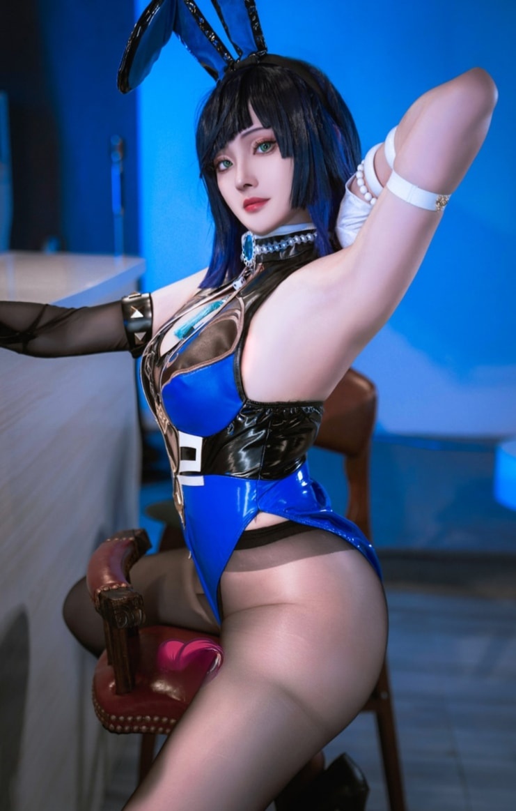 Natsuko夏夏子 –#夜兰兔女郎cos照片