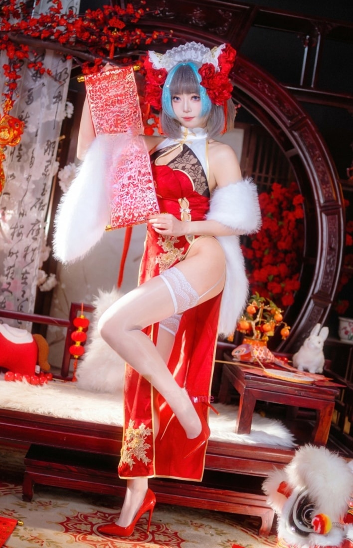 Money冷冷 – 柴郡新年旗袍未删减图片作品 Money冷冷 – 柴郡新年旗袍未删减图片作品