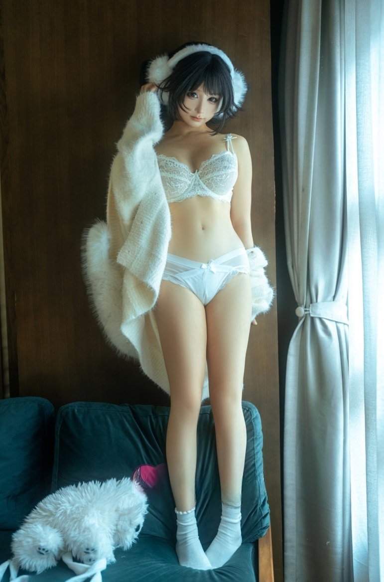 蠢沫沫#白毛衣美丽的图片欣赏