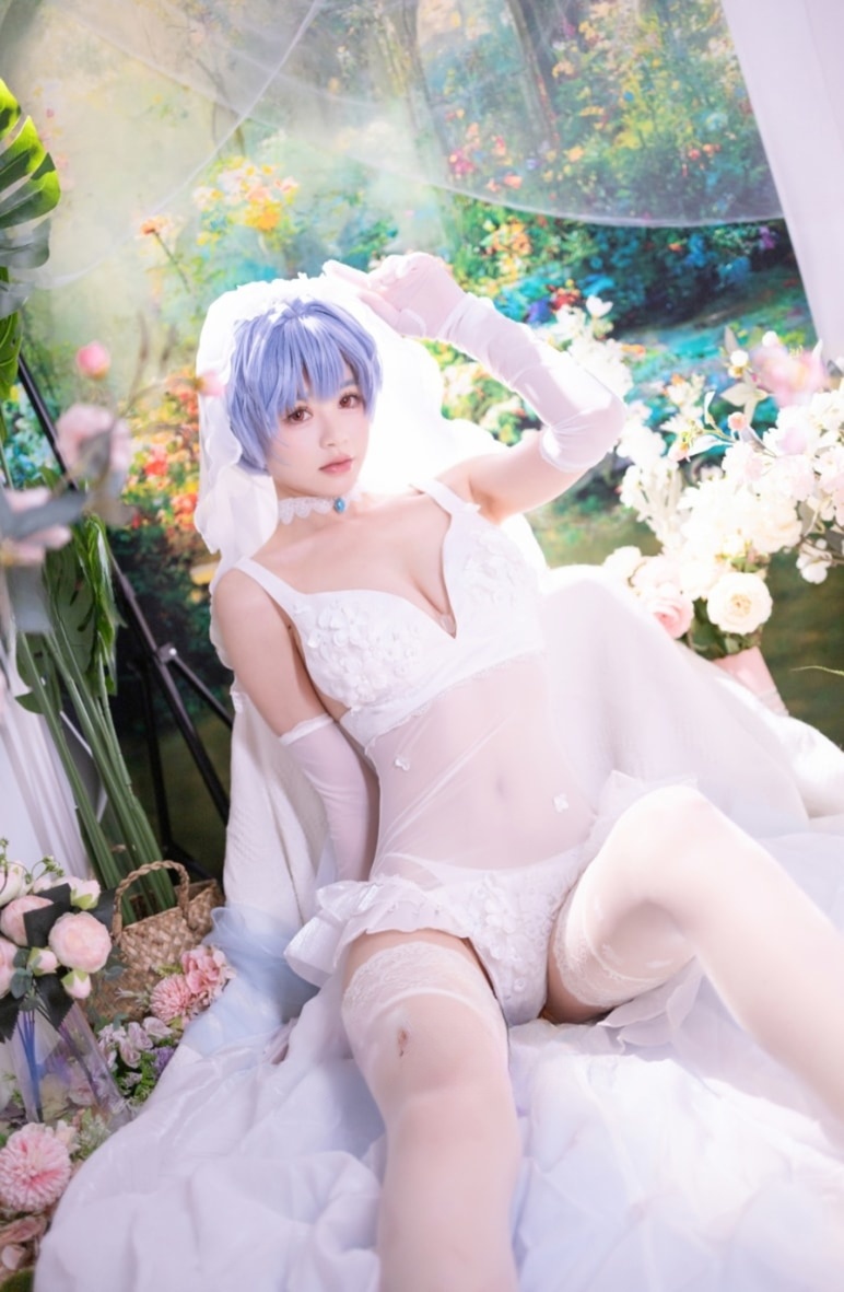 星黛鹿鹿(千反田鹿子)#EVA 绫波丽 花嫁图片作品欣赏