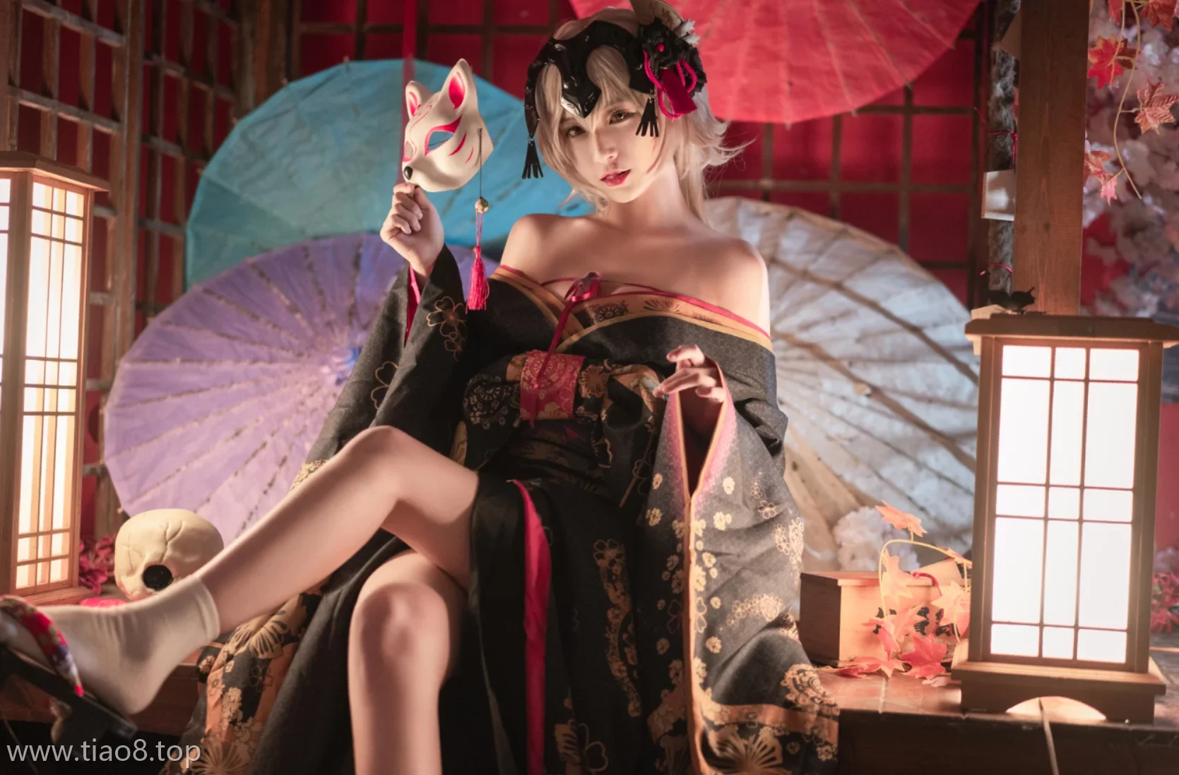 图片欣赏丨Coser铁板烧鬼舞w:NO.007-黑贞花魁[35P-562.4M]在线观看资料