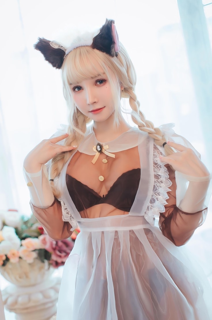 羽生三未 –#&一千只猫薄荷 透明女仆下载欣赏