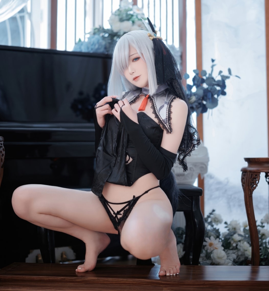 封疆疆v#原神 申鹤同人黑婚纱美丽的女生图片 封疆疆v#原神 申鹤同人黑婚纱美丽的女生图片