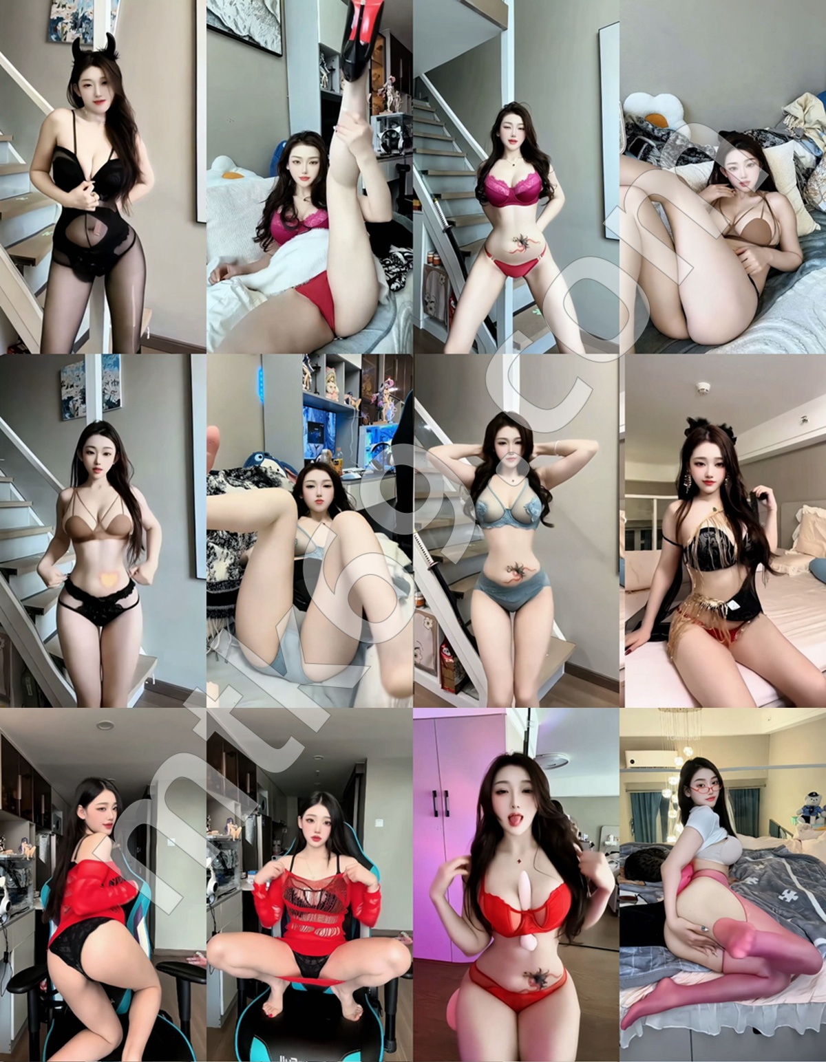抖音露宝吃不饱 精致美女情趣内衣福利 [8V/305MB]-主播舞蹈合集下载