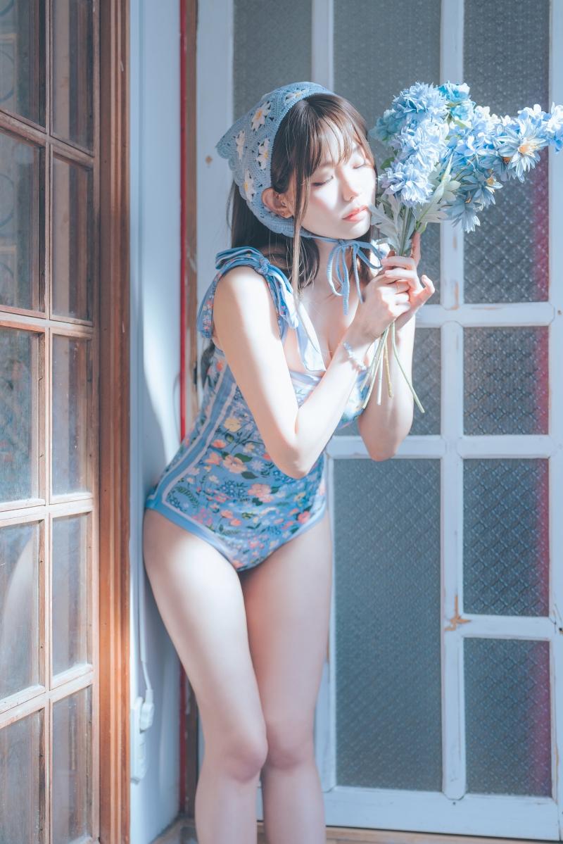 ElyEE子 2023.august D-復古水藍花 Vintage Aqua Blossom [38P-159MB]